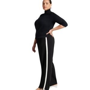 ELOQUII Plus Size Track Pants with Side Stripe - 22/24